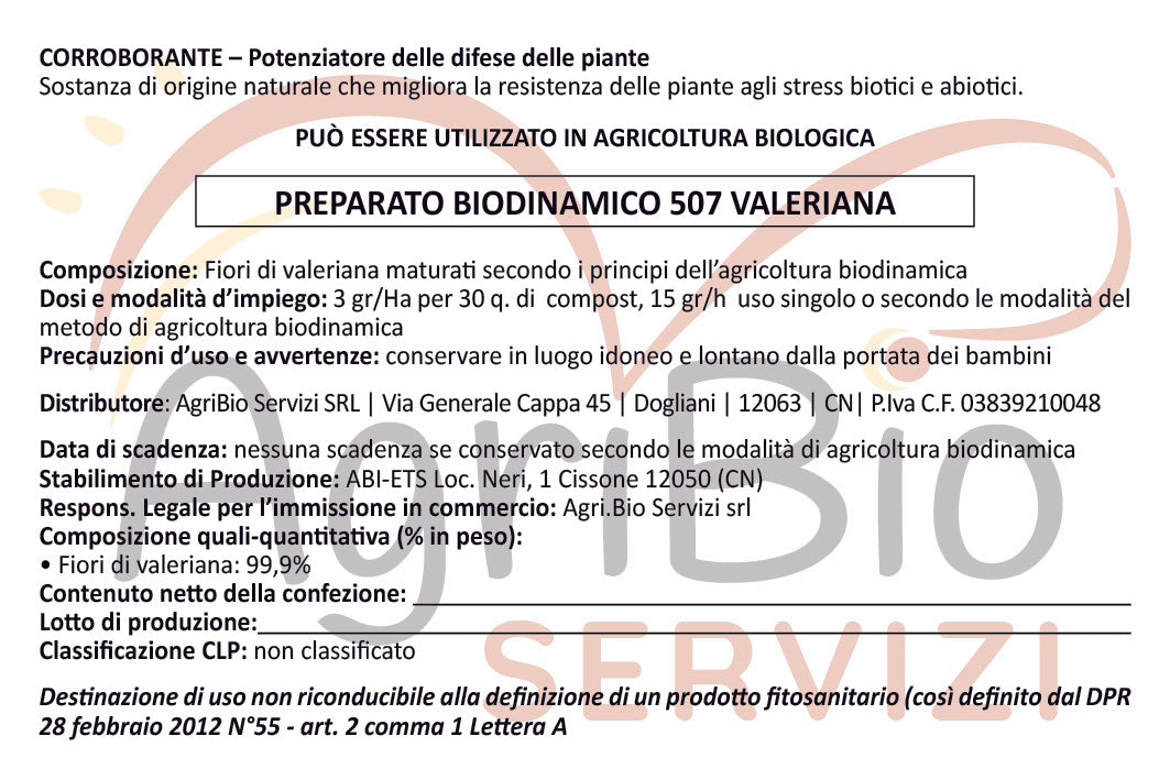507 PREPARATO DI VALERIANA
