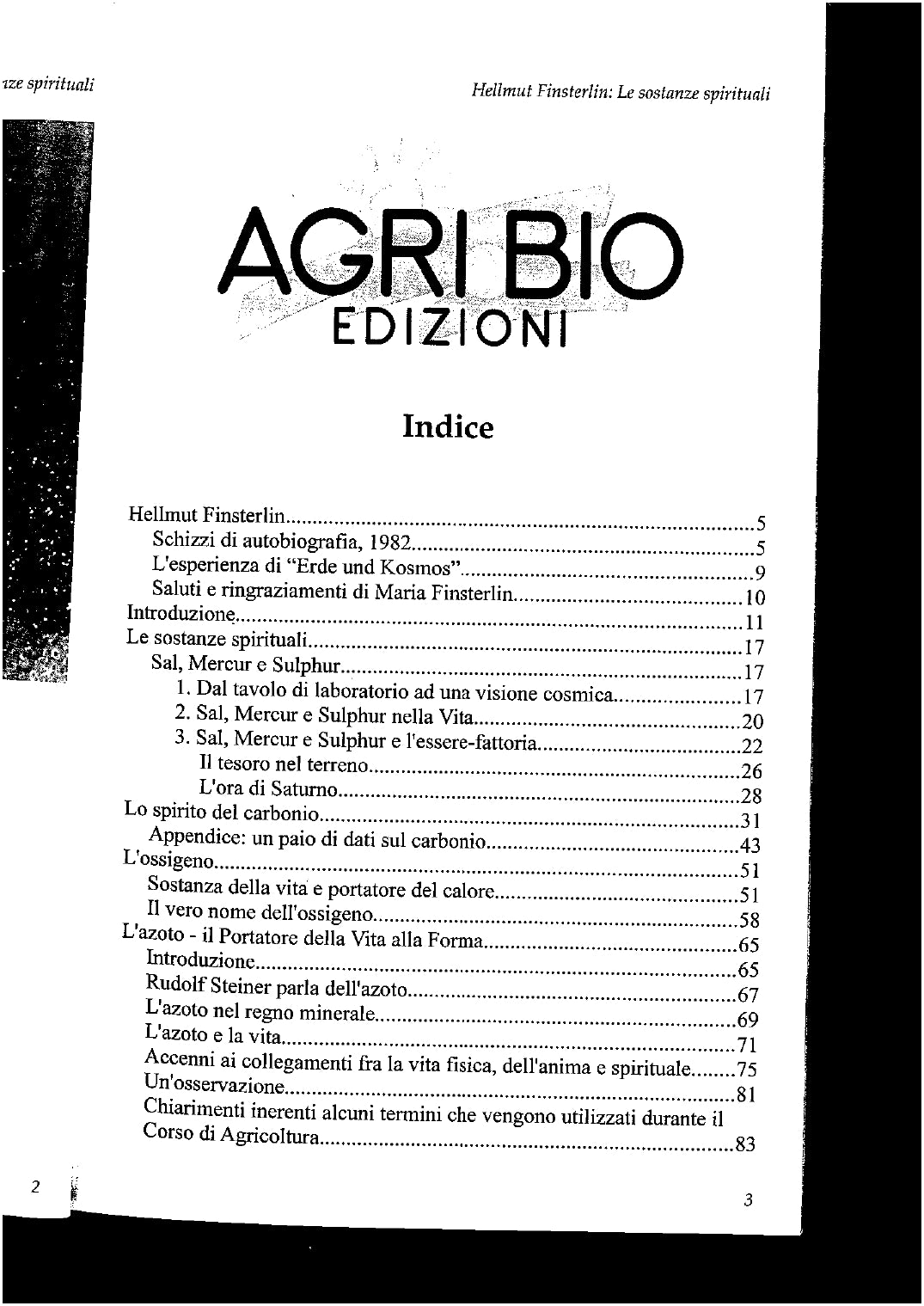 FILOSOFIA DELL’AGRICOLTURA MODERNA 2° PARTE: LE SOSTANZE SPIRITUALI - HELMUT FINSTERLIN