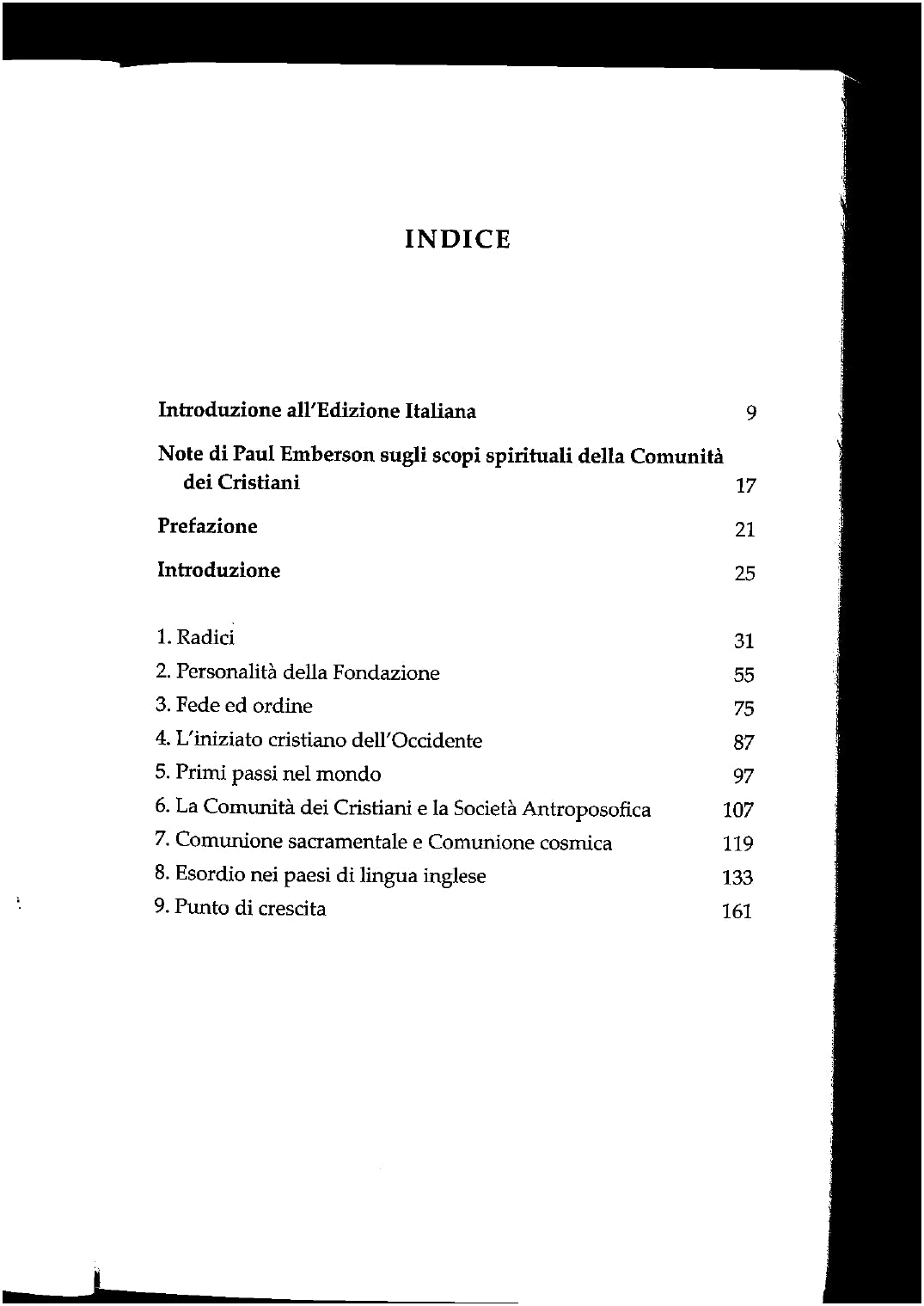 PUNTO D'INCONTRO (STORIA DELLA FONDAZIONE DELLA COMUNITA' DEI CRISTIANI)