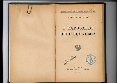 540- I caposaldi dell'economia - Rudolf Steiner