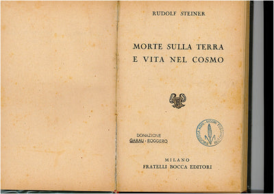 131 - MORTE SULLA TERRA E VITA NEL COSMO - RUDOLF STEINER