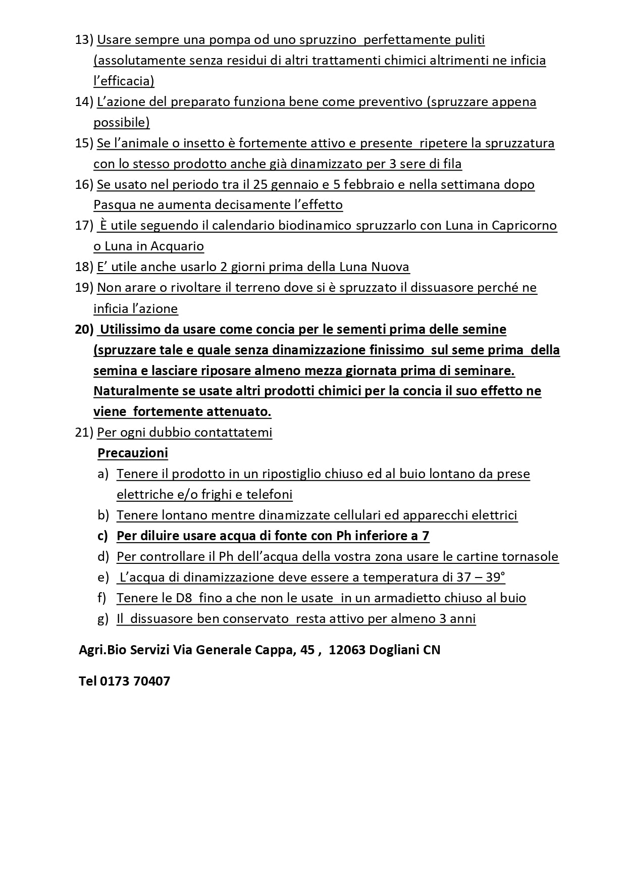 Dissuasore BioDinamico per Mosca dell'ulivo - 1L