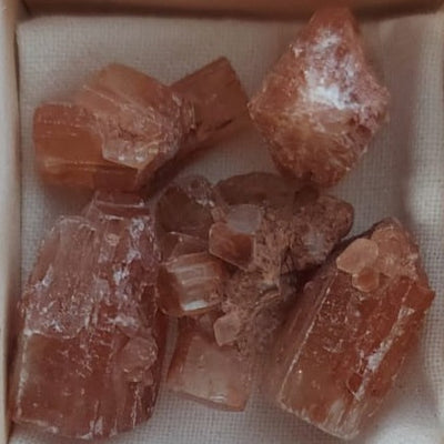 Raw amber aragonite