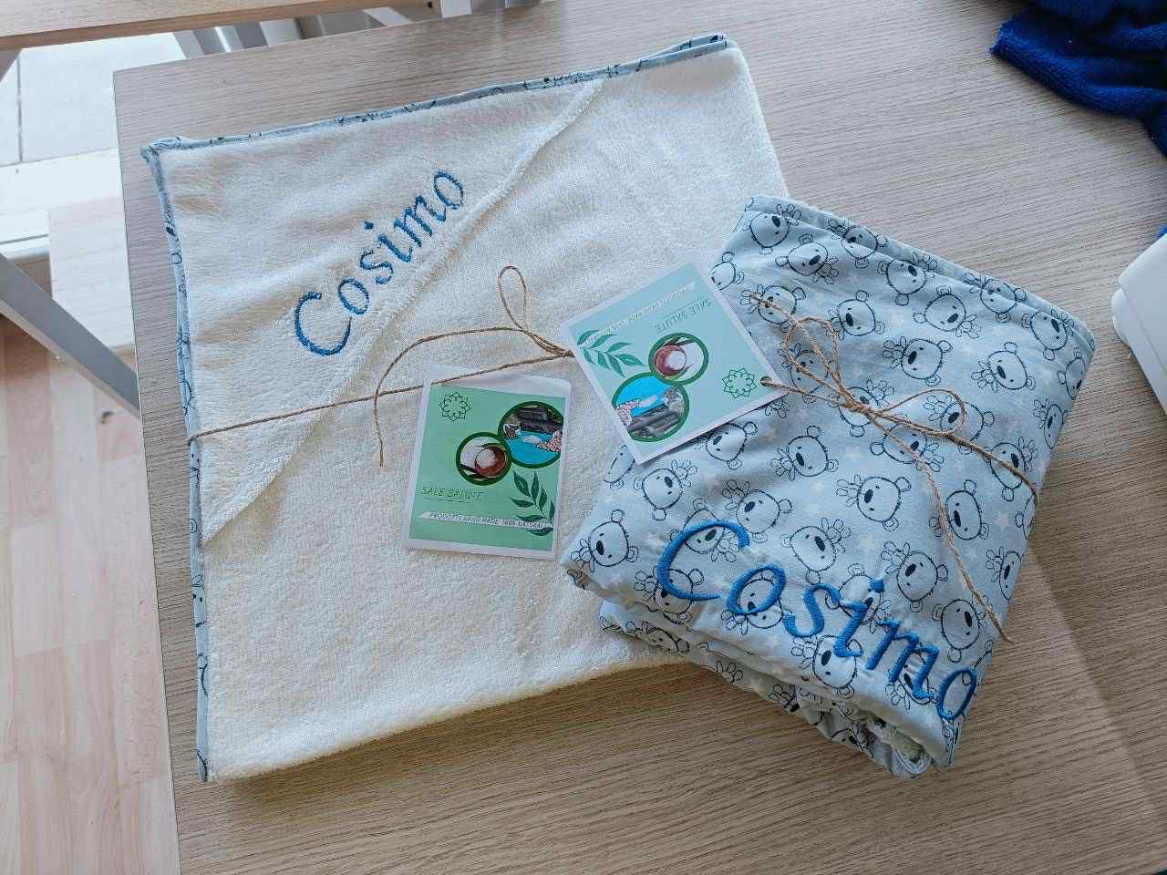 Asciugamano neonato in bamboo