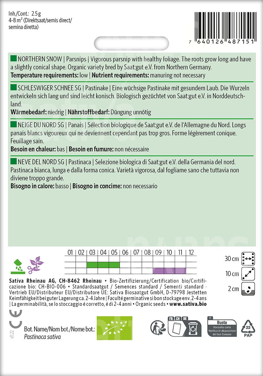PARSNIK HALBLANGE TURGA SATIVA pa60