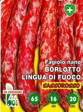 FAGIOLO NANO DA SGRANARE BORLOTTO SASSOROSSO - BIOSEME 2358