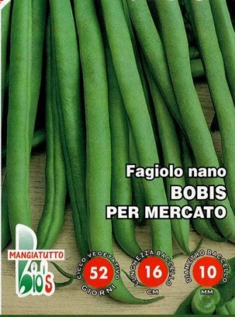 FAGIOLO NANO MANGIATUTTO BOBIS GRANO BIANCO - BIOSEME 2376
