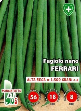 FAGIOLO NANO MANGIATUTTO FERRARI EXTRAFINO - BIOSEME 2356