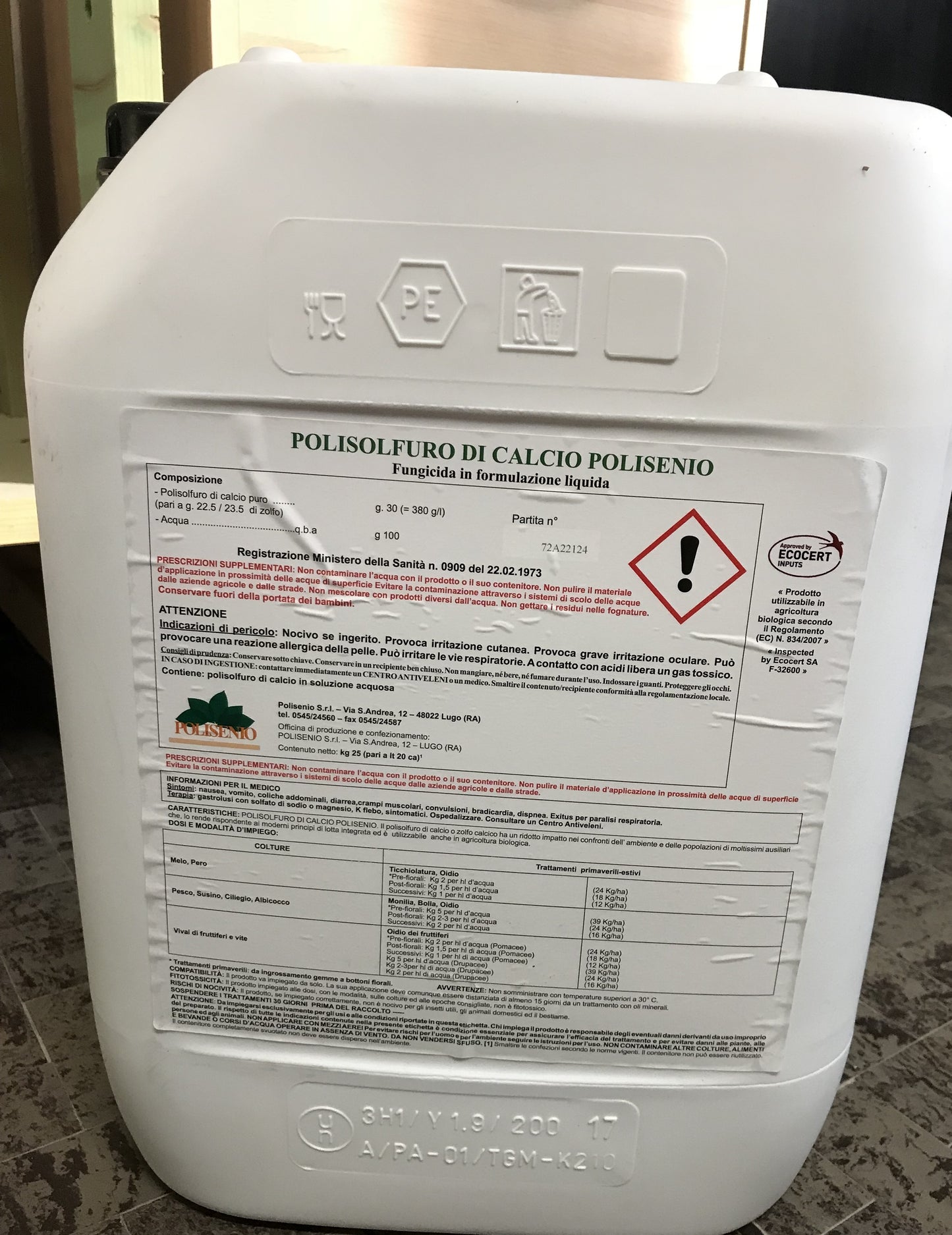 POLSIOFURO DI CALCIO 25 KG