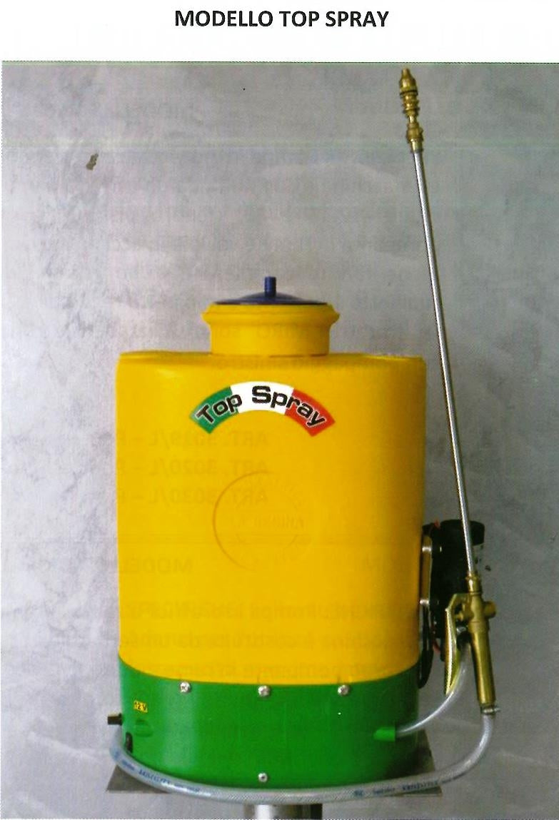 POMPA IRRORATRICE A SPALLA MODELLO TOP SPRAY