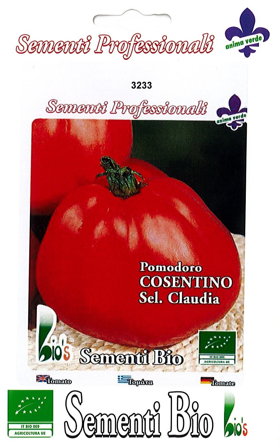 POMODORO A PERA MEDIO GRANDE SEL.CLAUDIA - BIOSEME 3233