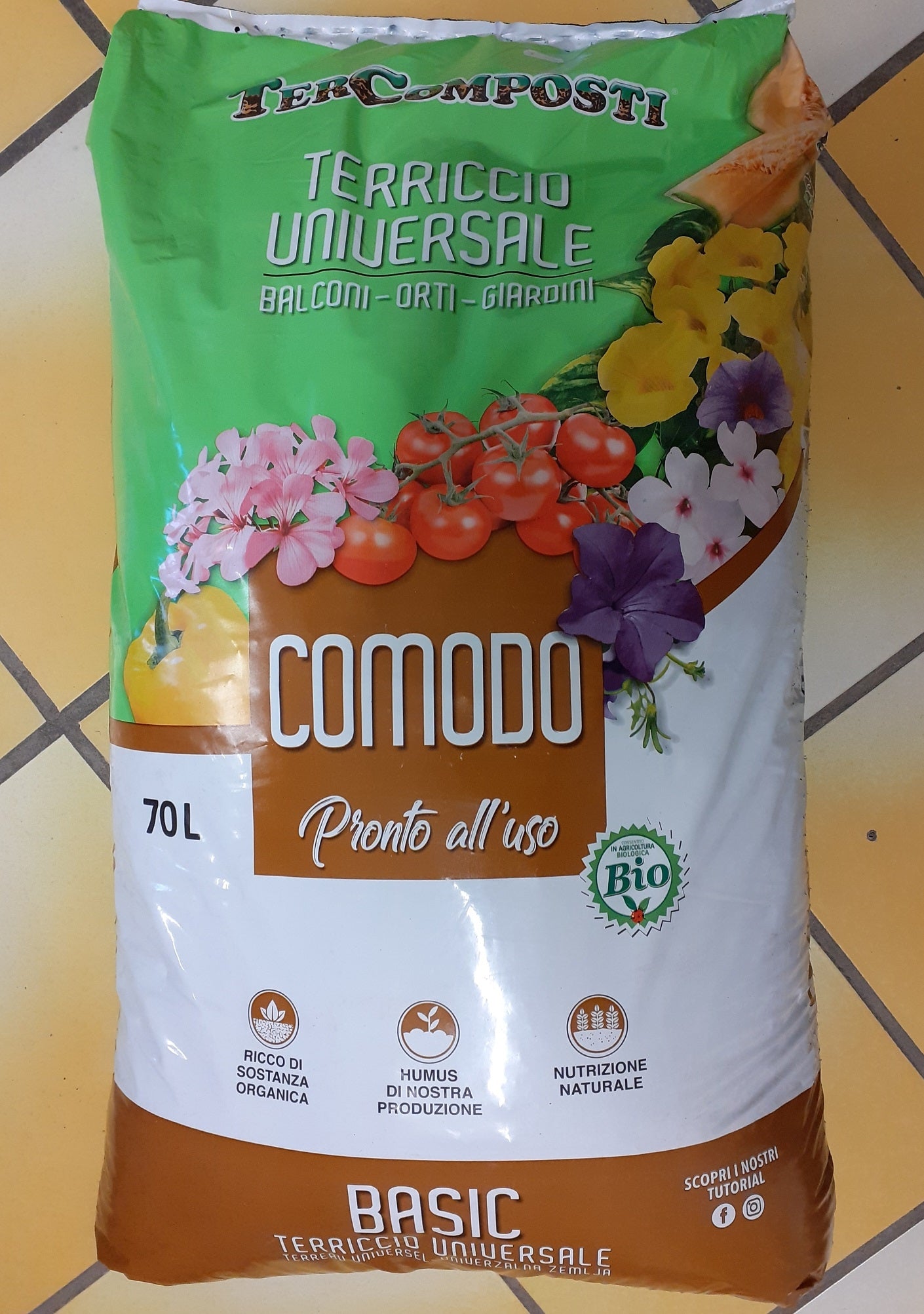 TERRICCIO UNIVERSALE COMODO BIO 70 L