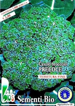 CAVOLO BROCCOLO RAMOSO CALABRESE PRECOCE - BIOSEME 1202