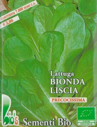 LATTUGA BIONDA FOGLIA LISCIA- BIOSEME 2753