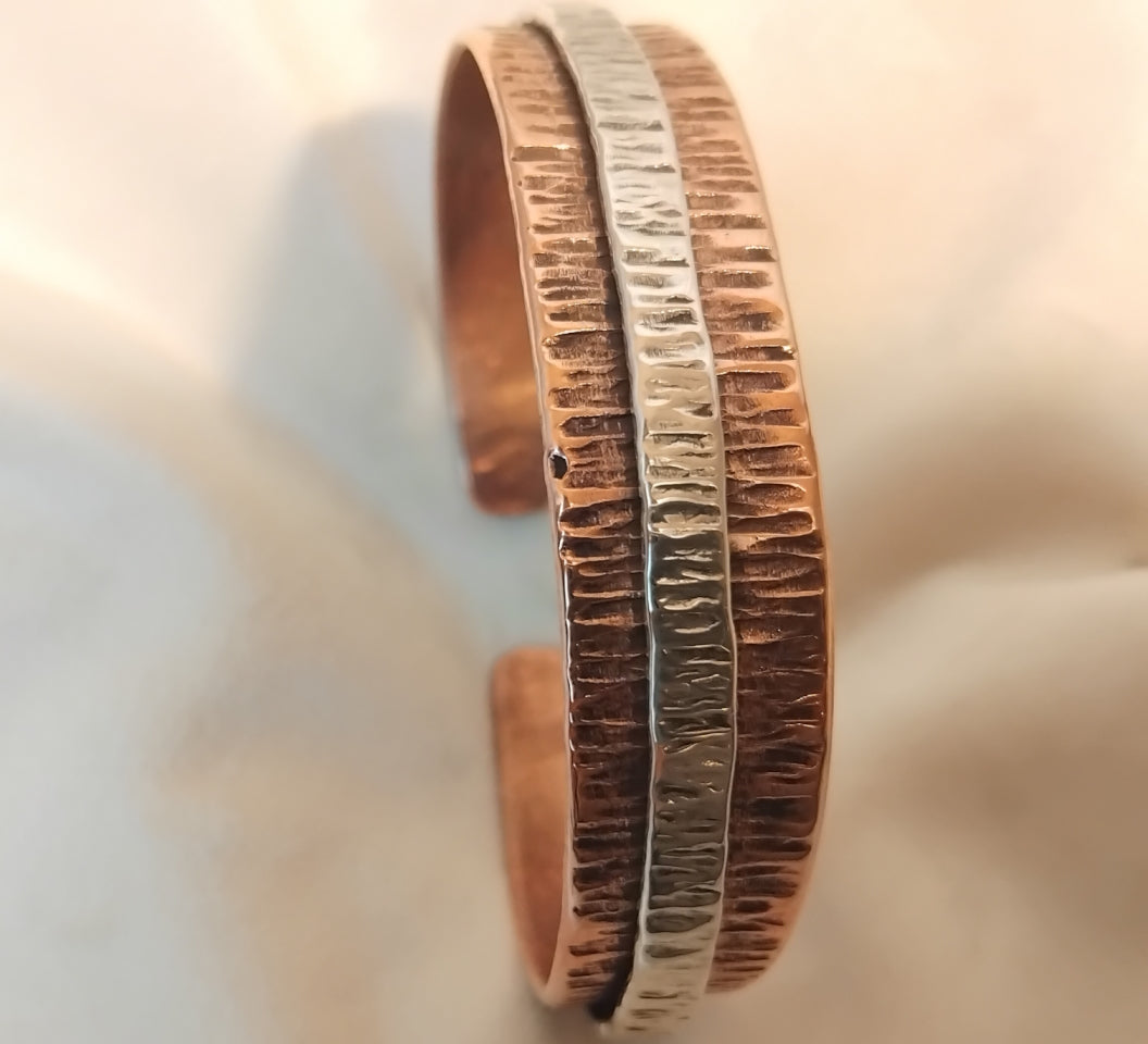 Bracciale “Rodelinda” in rame e argento