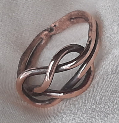 Anello nodo piano in rame