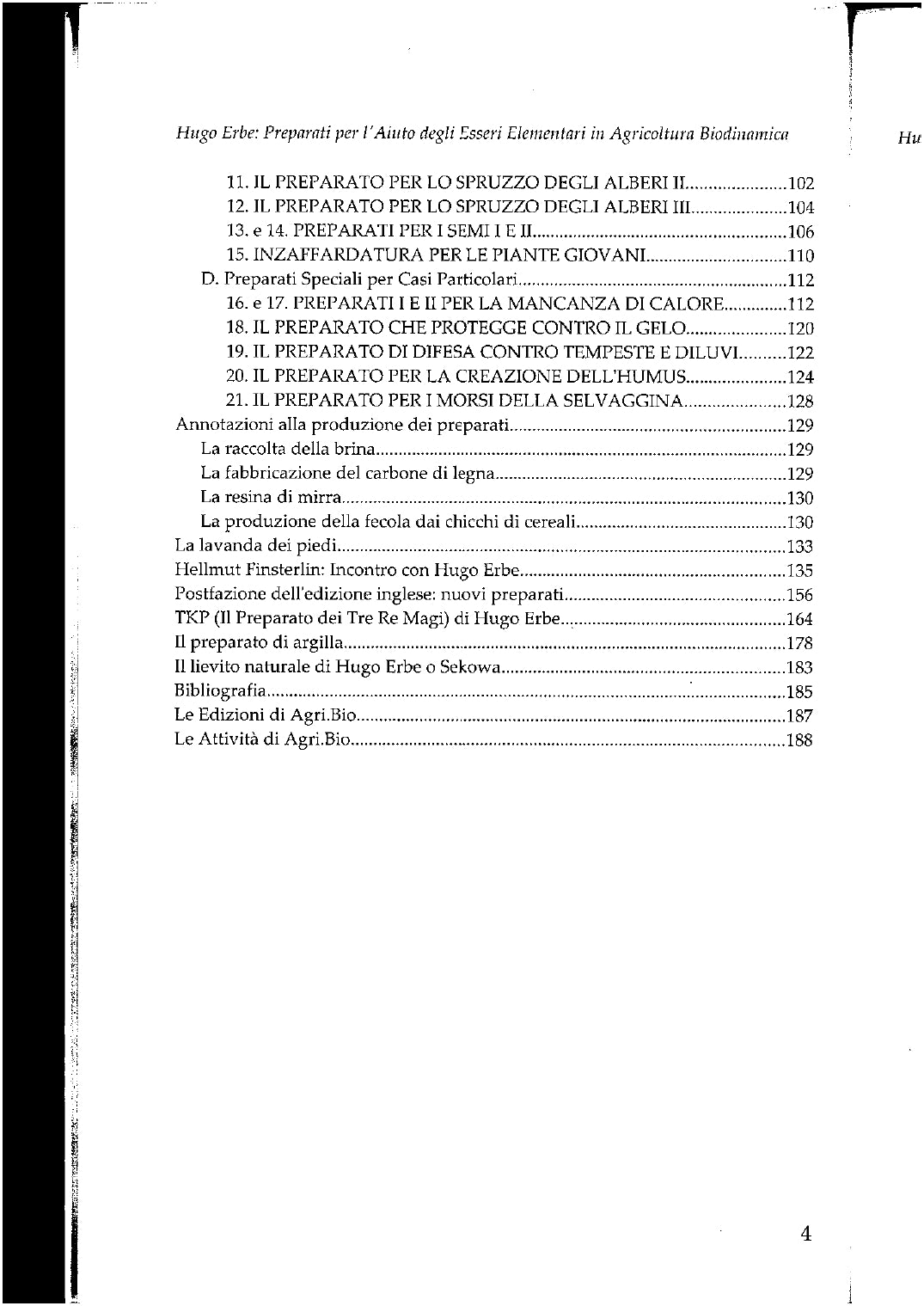 PREPARATI PER L'AIUTO DEGLI ESSERI ELEMENTARI IN AGRICOLTURA BIODINAMICA - HUGO ERBE