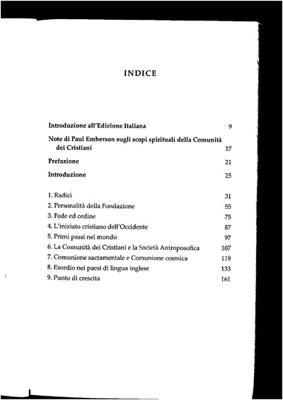 PUNTO D'INCONTRO (STORIA DELLA FONDAZIONE DELLA COMUNITA' DEI CRISTIANI)