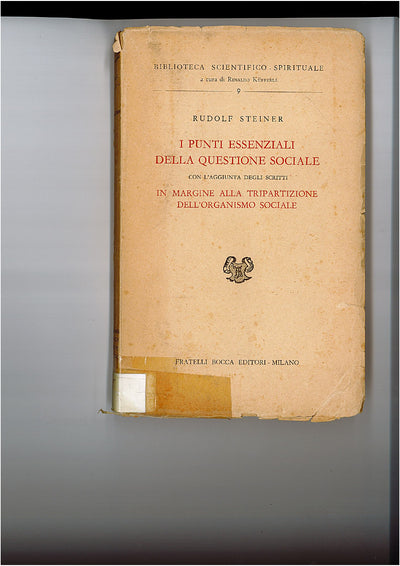 23- The essential points of the social question - Rudolf Steiner