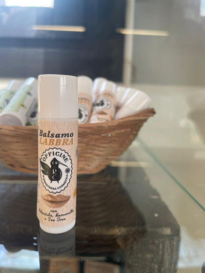 Balsamo labbra con calendula e camomilla