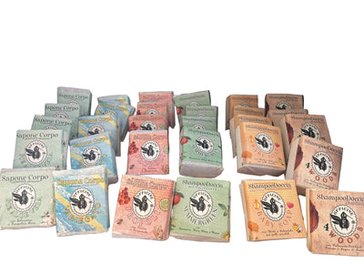 Sapone corpo variegato con palmarosa, citronella e lavanda