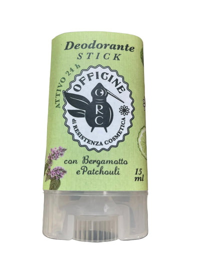 Deodorante solido bergamotto e patchouli