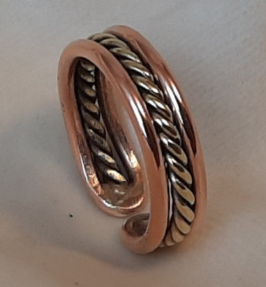 Anello in ottone e rame “Rapunzel”