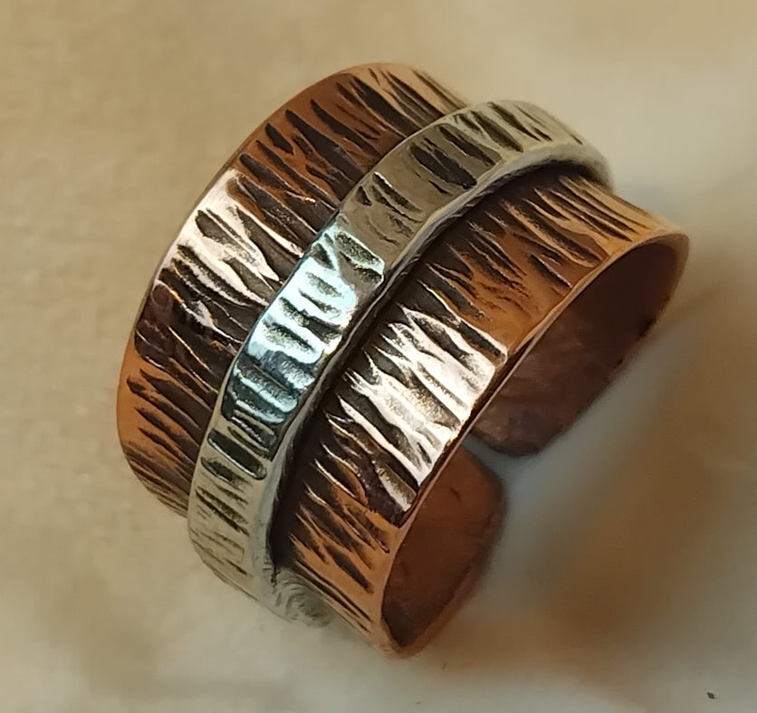 Anello rame e argento “Rodelinda”