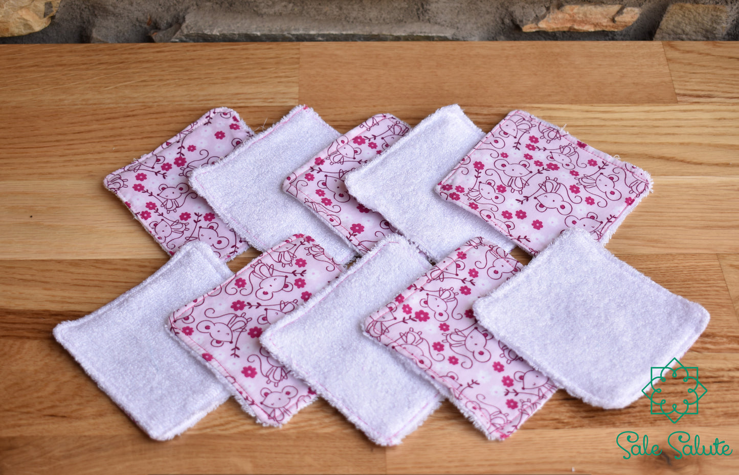 Washable baby wipes