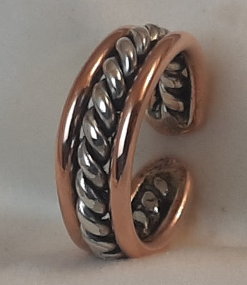 Anello rame e argento “Rapunzel”