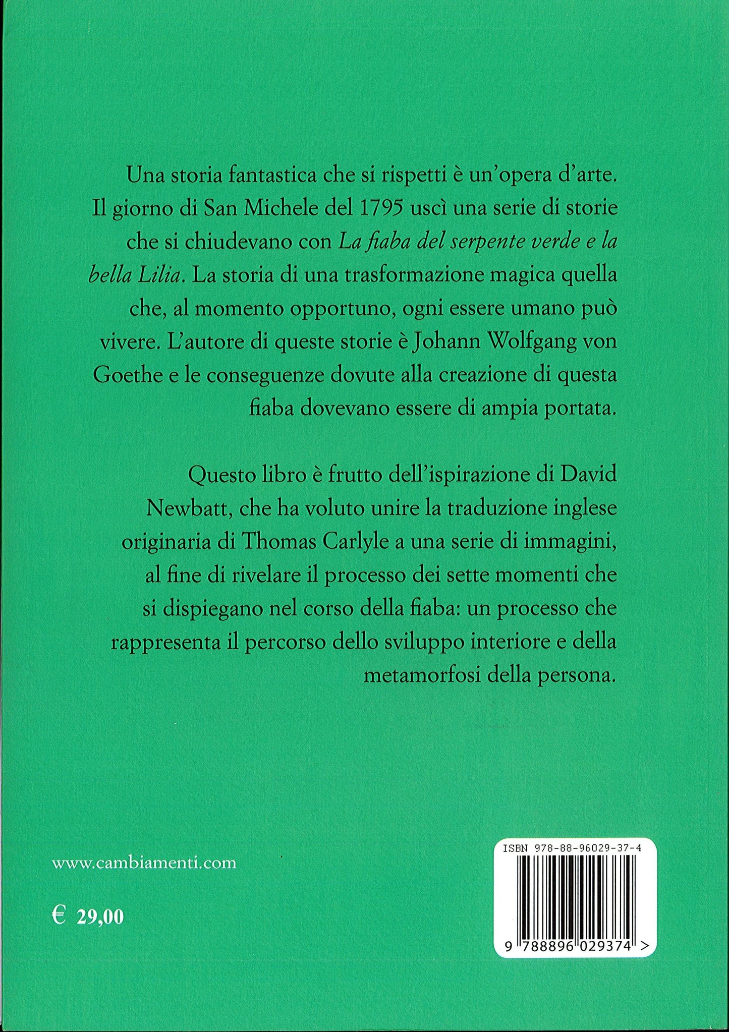 LA FIABA DEL SERPENTE VERDE E DELLA BELLA LILIA - J. W Goethe