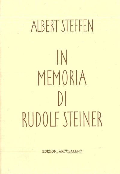 In memoria di Rudolf Steiner - Steffen A.