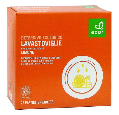 Detersivo in pastiglie per lavastoviglie al limone 500gr Ecor