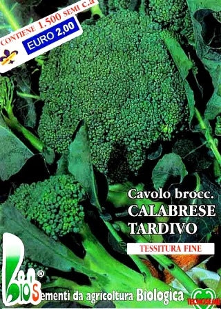 CAVOLO BROCCOLO RAMOSO CALABRESE TARDIVO - BIOSEME 1205